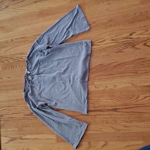 A New Day gray long sleeve top with wide sleeves, size medium